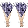 Dried Lavender Bundles, Uieke Natural Dried Lavender Flowers 280-300 Stems 16“ for Home Weeding Decoration Flower Arrangement