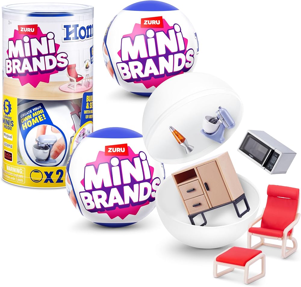 Mini Brands Home Capsule 2 Pack by ZURU Surprise Collectable Minis