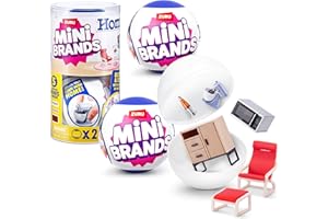 Mini Brands Home Capsule (2 Pack) by ZURU, Surprise Home with Collectible Minis, Blind Packaging, Home Themed Collectibles