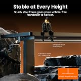 ErGear Electric Standing Desk 140x70cm 4 Memory, 72-118cm, 80kg view 4