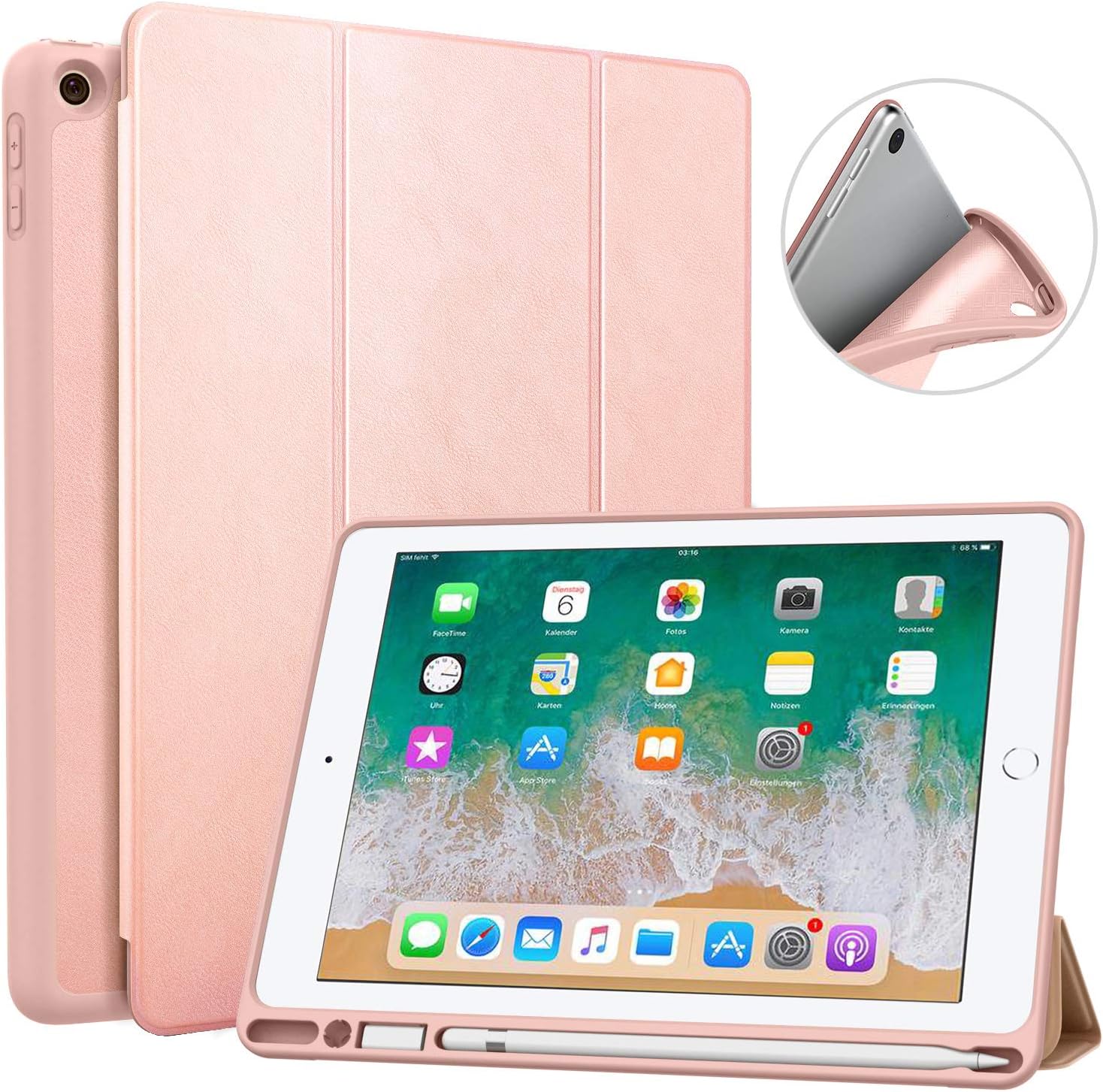 MoKo Hülle Kompatibel mit 2018 iPad 9.7 6. Generation Amazon.de Elektronik