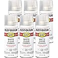 Rust-Oleum 285093-6PK Stops Rust Spray Paint, 12 Oz, Matte Clear, 6 Pack