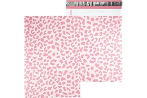Inspired Mailers - Poly Mailers 10x13-20 Pack - Rose Gold Cheetah - Shipping Bags for Clothing - Large Mailing Envelopes - Shipping Envelopes - Mailing Bags - Package Bags