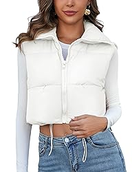 Kissonic Women's Padded Down Vest Puffer Stand