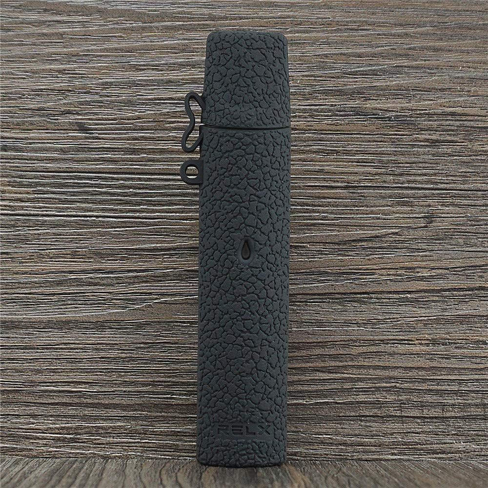 ORIN Texture Silicone Case for Relx Pod System Box Kit Mod Protective Antislip Duarble Sleeve Cover Wrap Skin Decal（Black）