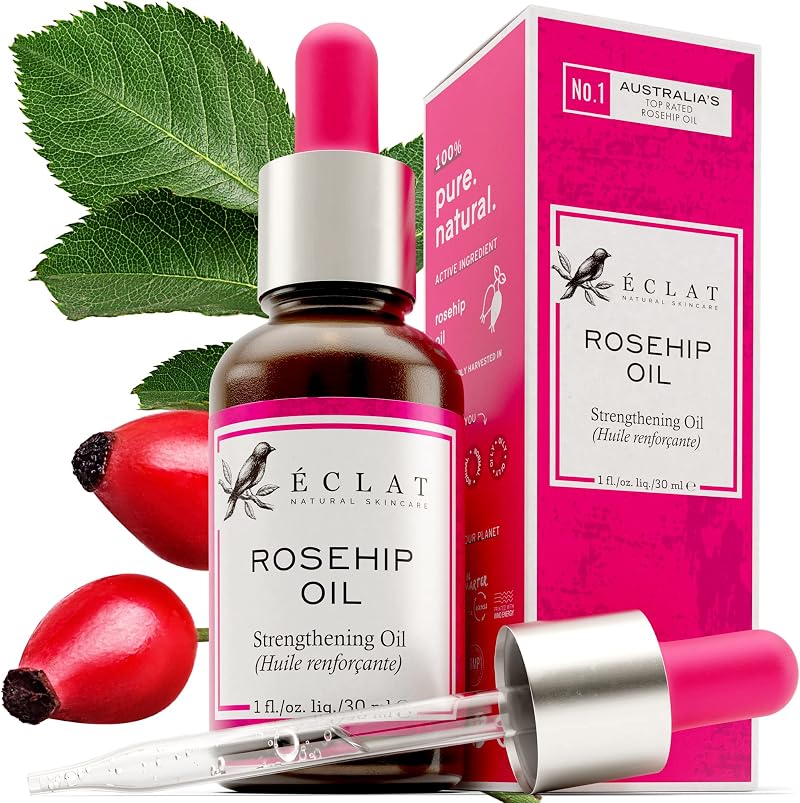 Eclat Skincare Rosehip Oil 100% Pure Organic Face Skin Moisturizing