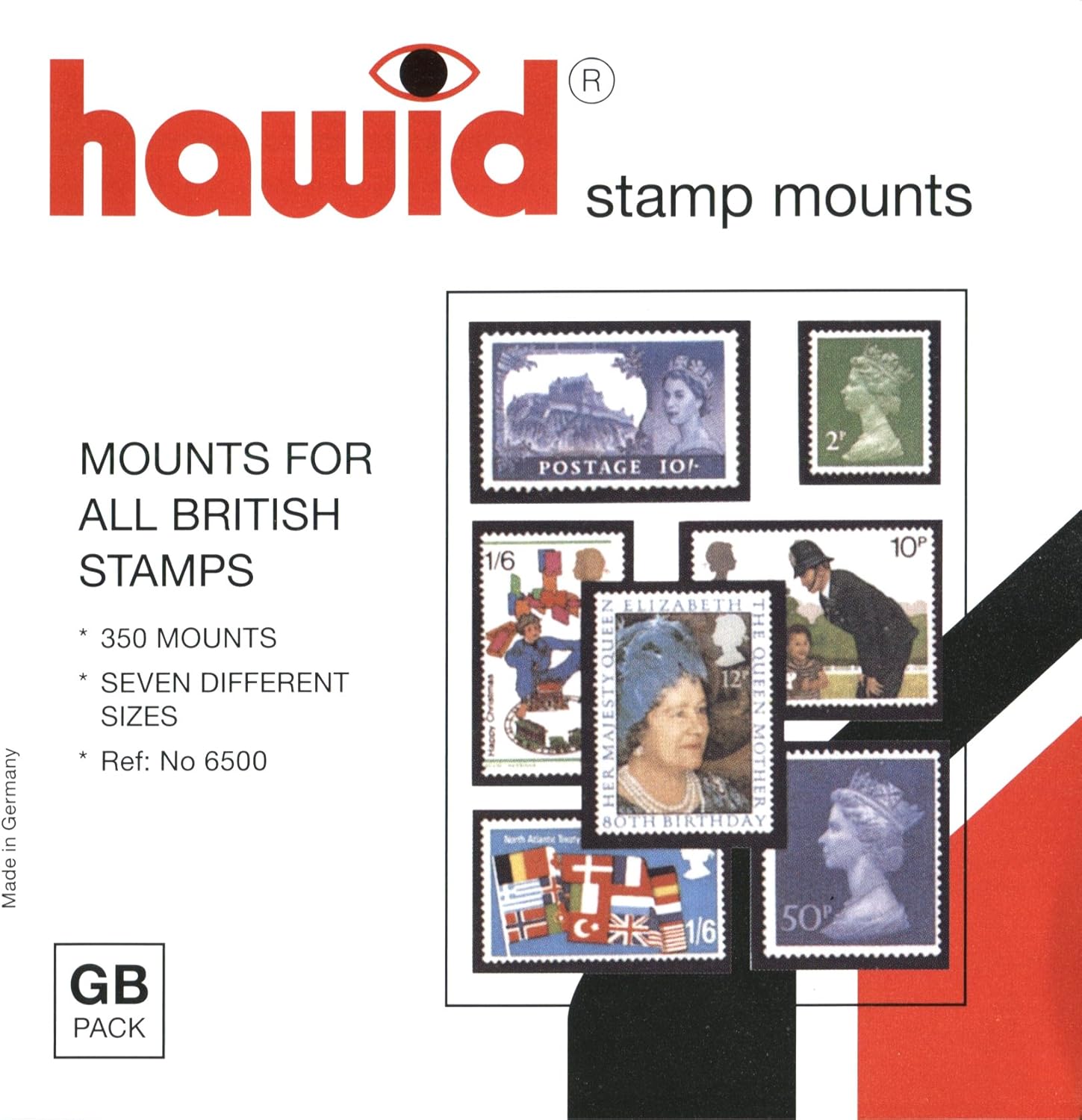 Hawid Stamp Mounts Starter Pack 7 Different Sizes Black Amazon.co