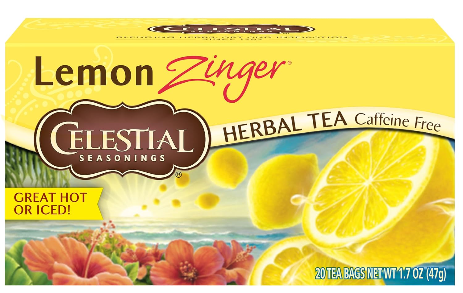 Celestial Lemon Zinger Tea 6 x 20 Bags Amazon.co.uk Grocery