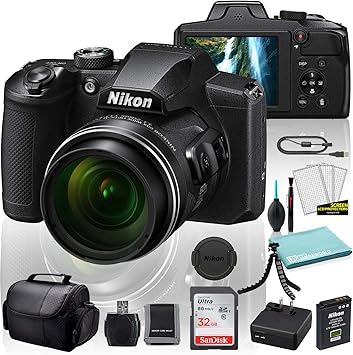 Amazon Com Nikon Coolpix B600 Digital Camera Black 26528 Usa Model Sandisk 32gb Ultra Memory Card Memory Card Wallet Deluxe Soft Bag 12 Inch Flexible Tripod Deluxe