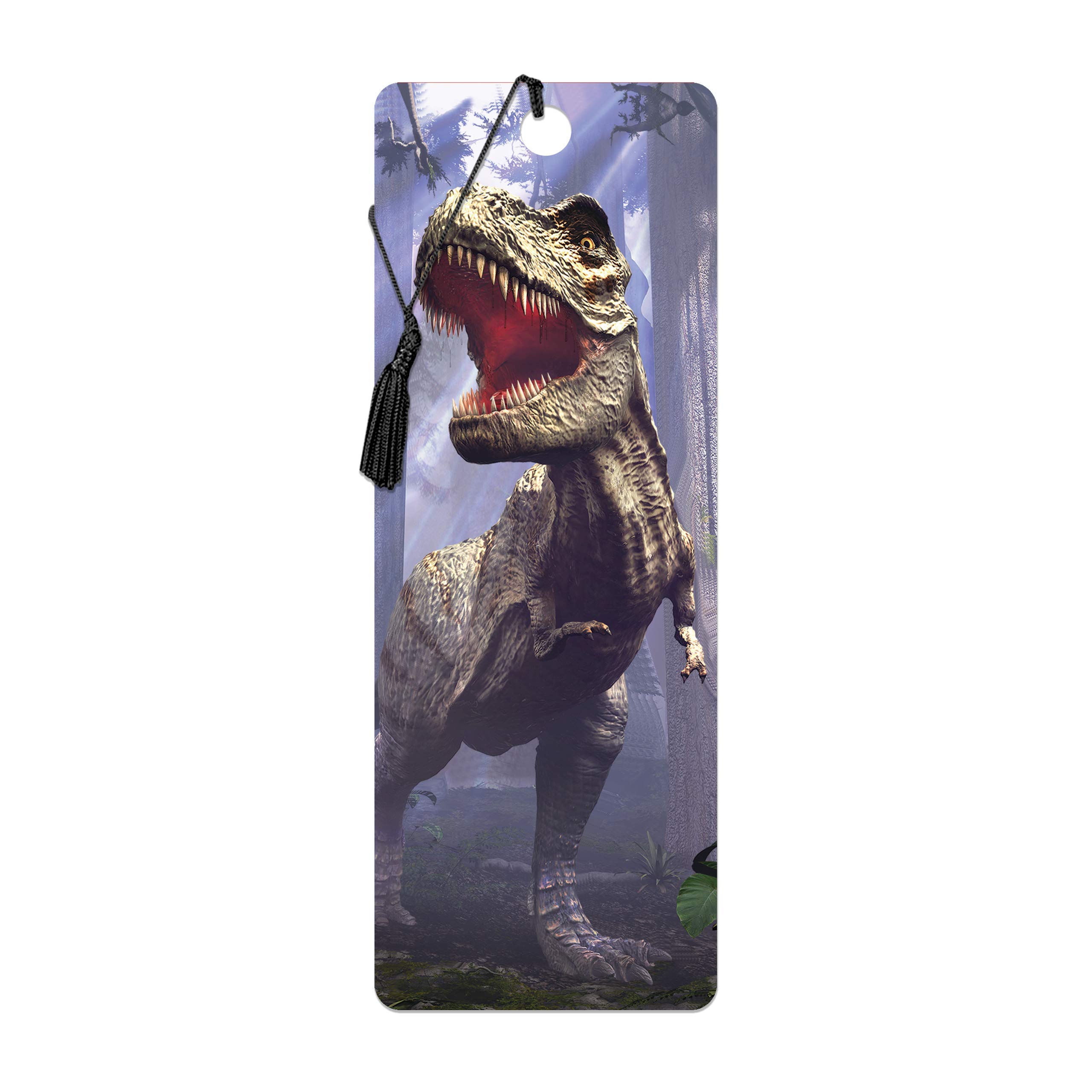 3D LiveLife Bookmark - T-Rex Scene from Deluxebase. A Dinosaur Bookmark with lenticular 3D Artwork Licensed from Renowned Artist David Penfound