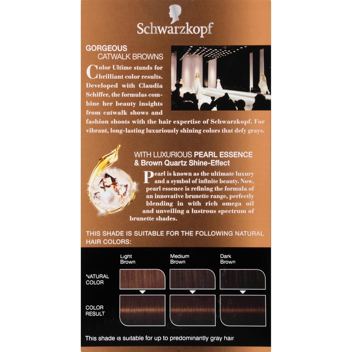Schwarzkopf Color Ultime Permanent Hair Color Cream, 5.5 Medium Parisian Brown (Packaging May Vary) : Beauty