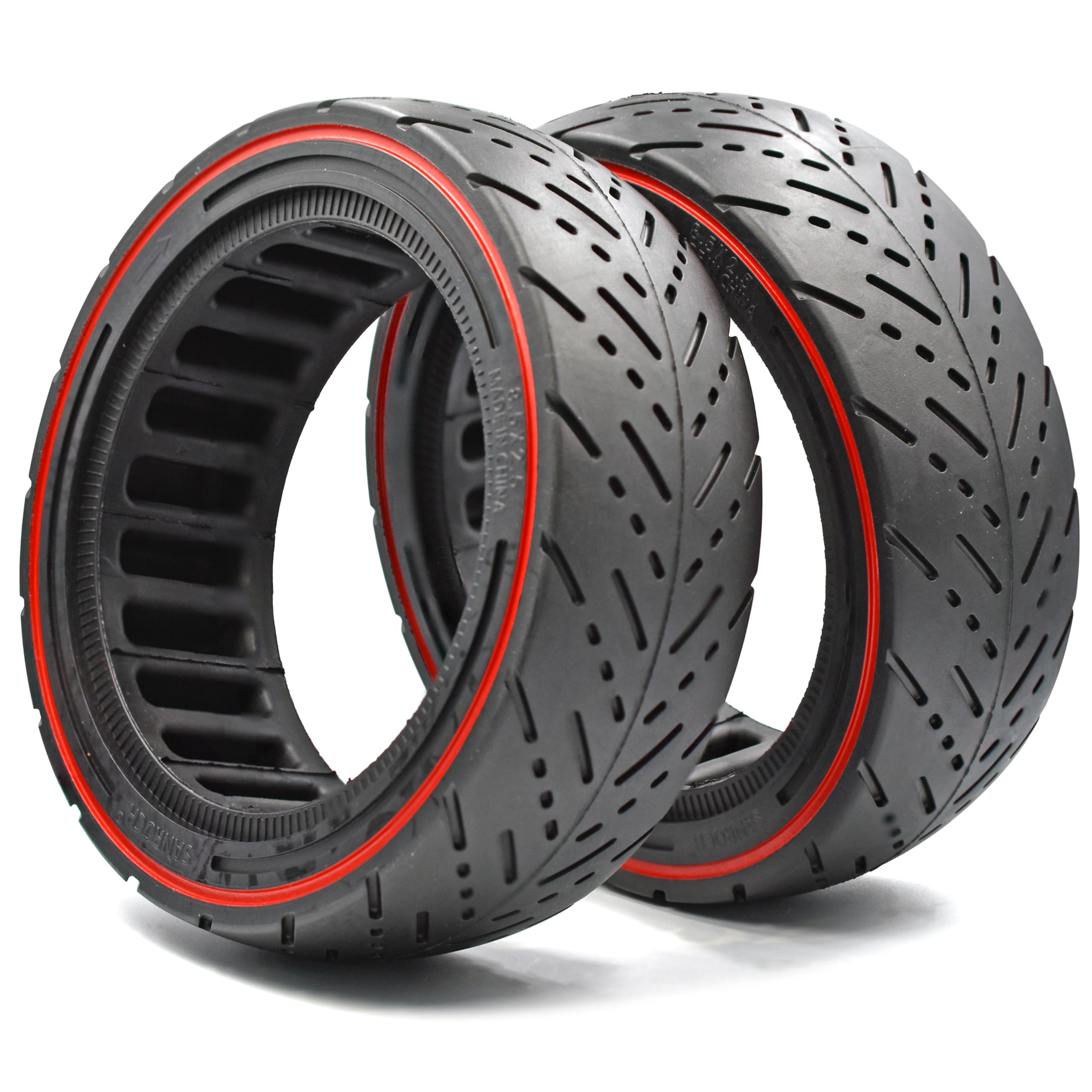 myBESTscooter - 8.5 x 2.5 Inch Solid Tyre Wheel For Dualtron Mini And Speedway Leger, Compatible With Front & Rear Wheel, Puncture-Proof Non-Slip For E-Scooter