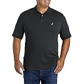 Nautica Mens Classic Fit Short Sleeve Solid Soft Cotton Polo Shirt