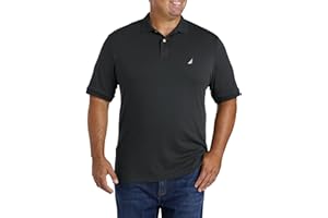 Nautica Men's Classic Fit Short Sleeve Solid Soft Cotton Polo Shirt