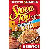 Stove Top Low Sodium Stuffing Mix for Chicken with 25% Less Sodium (6 oz Box)