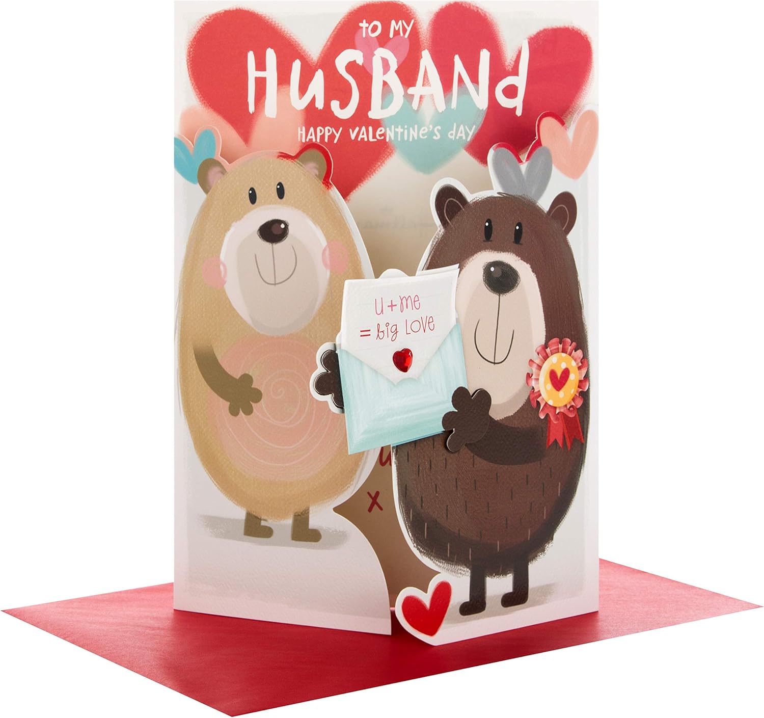 Hallmark Husband Valentine's Day Card 'Big Love' Medium Amazon.co.uk
