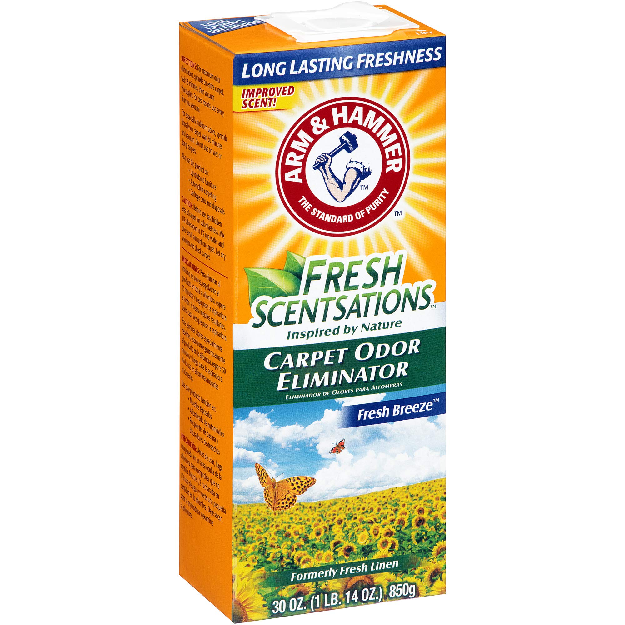 Arm & Hammer Carpet Odor Elimantor, Fresh Breeze 30 oz. Buy Online in