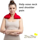 Zhu-Zhu Lavender Body Wrap Microwavable Wheat Bag Red Fleece view 7