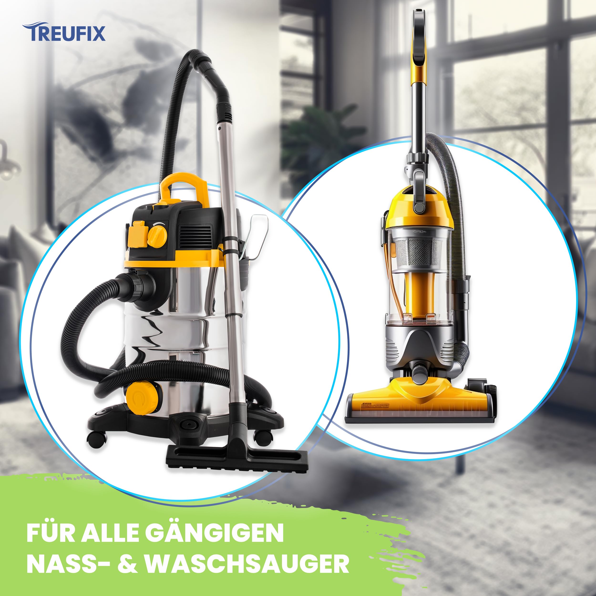 Treufix Teppichreiniger & Polsterreiniger Konzentrat für alle Teppichböden und Polster | Effektives Teppich Reinigungsmittel 1L | Geeignet für alle Waschsauger und Nasssauger | Made in DE 2
