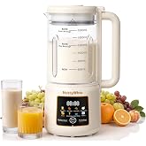 NUTTYWHIZ 50oz Nut Milk Maker Machine, 8 in 1 Soy Milk Maker with 12 Blades | No Soak/Delay Start/Keep Warm/Self-Clean for Homemade Almond/Soy/Oat Milk, Juice, Plant-Based Dairy Free for Family &amp; Party