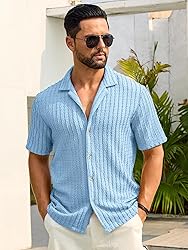 HOTake Men's Summer Beach Vacation Shirts Casual