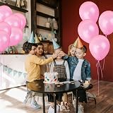 SHATCHI Pink Balloons 25 Pack 12 Inch Thick Latex Biodegradable Helium view 7