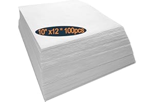 HimaPro Cut Away Embroidery Stabilizer Backing 2.5oz Medium Weight 10"x12" Cutaway Stabilizer for Machine Embroidery Precut 100pcs - 100% Polyester -Great for 5" x 7" Hoops