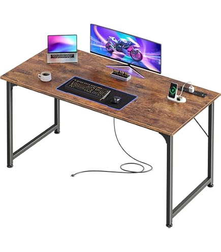 Amazon.com: PRAISUN 47 X 24 Inch Computer Desk with Deeper Desktop