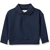 Amazon Essentials x Sofia Grainge Babies, Toddlers and Boys' French Terry Polo Sweatshirt