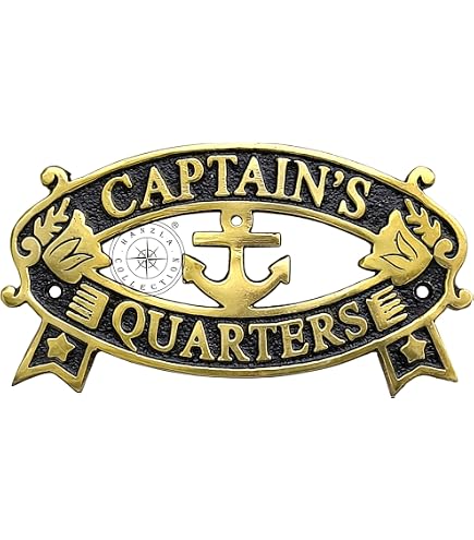 Amazon.com: Treasure Gurus Brass Ships Head Door Sign Maritime