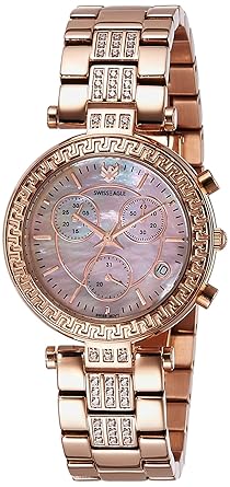 Swiss Eagle Analog Rose Gold Dial Womens Watch - SE-9095B-RG-08
