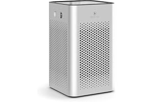 MEDIFY AIR Medify MA-25 Air Purifier with True HEPA H13 Filter | 825 ft² Coverage in 1hr for Allergens, Smoke, Wildfires, Odors, Pollen, Pet Dander | Quiet 99.9% Removal to 0.1 Microns | Silver, 1-Pack