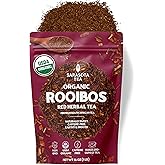 Organic Rooibos Loose Leaf Tea | 100% Pure South African Red Tea | Naturally Caffeine-Free | USDA Organic | 1lb Bulk Bag | Smooth & Earthy Flavor | Herbal Wellness | Non-GMO