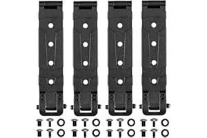 GENERIC Molle Attachment Clips with Mounting Hardware for Vests, Backpacks, Holsters, Pouches, Locking Belt Clips Black