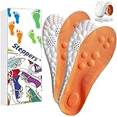 Steppers Insoles for Men and Women Adjustable Size, 2 Pairs 4d Cloud Insole for Mens,Boot Insoles for Menn, Memory Foam Shoe Insertss for Women (M)