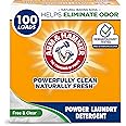 Arm & Hammer Laundry Detergent, Free of Perfume & Dyes, Powder, 100 Loads, 6.16 lb