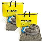 Stardust Spill Products Universal Spill Kit, OSHA Compliant, 2-Pack | for Vehicles, Industrial, &amp; Restaurant Use, Emergency Response Chemical, Water, &amp; Bodily Fluid Cleanup, Solution