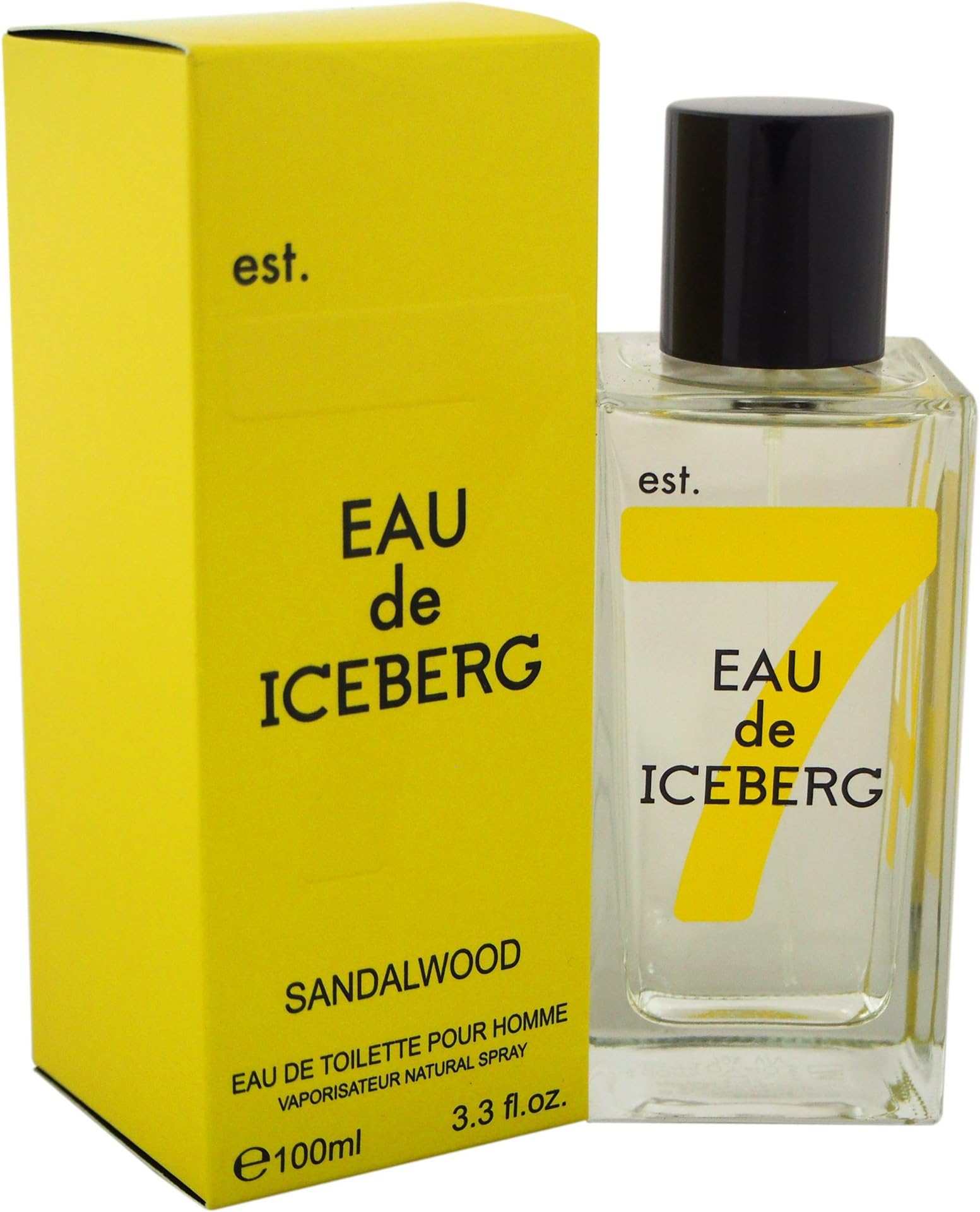 Iceberg Men's Eau de Toilette Spray, Sandalwood, 3.3 Ounce