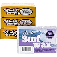 Sex Wax Quick Humps - Cera Para Tabla De Surf (Temperatura Fría A Medio Cálida), Paquete De 3