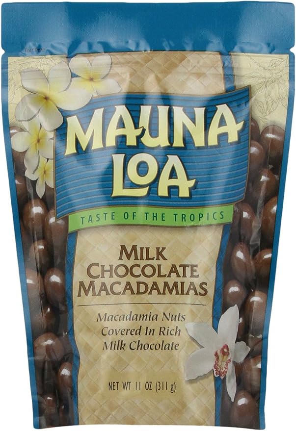 Mauna Loa Macadamias, Milk Chocolate, 11Ounce Package Amazon.ca Grocery