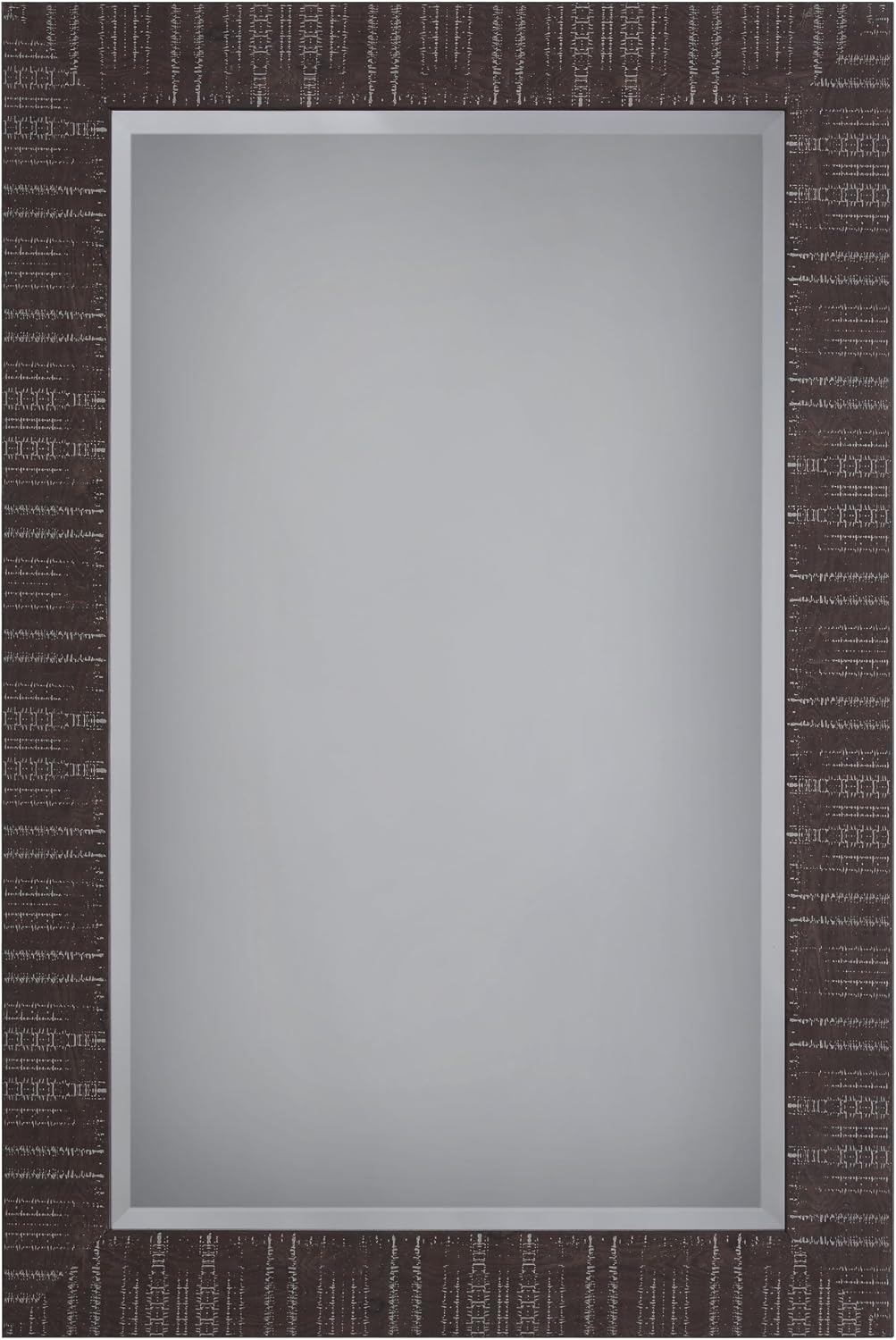 Yosemite Home Decor MINT009 Framed Mirror, Medium, Brown Texture