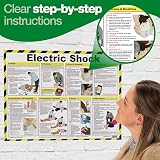 Safety First Aid Group Electric Shock First Aid Poster Laminated 59x42cm view 3