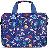 Foxstory Kids Tablet Bag for Boys, Kids Tablet Carrying Case for Fire HD 10, HD 8, Fire 7 Sleeve Bag Kid Kindle Bag, iPad Bag for Kid, Space Blue