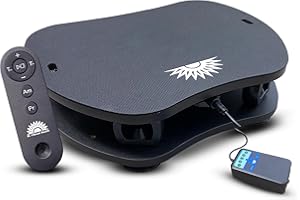 BC Vibrant Health Vibration Plate Exercise Machine Ultimate Vibe with Workout Poster - Whole Body Vibrating Plate Exercise Machine with Resistant Bands – Remote Control Included