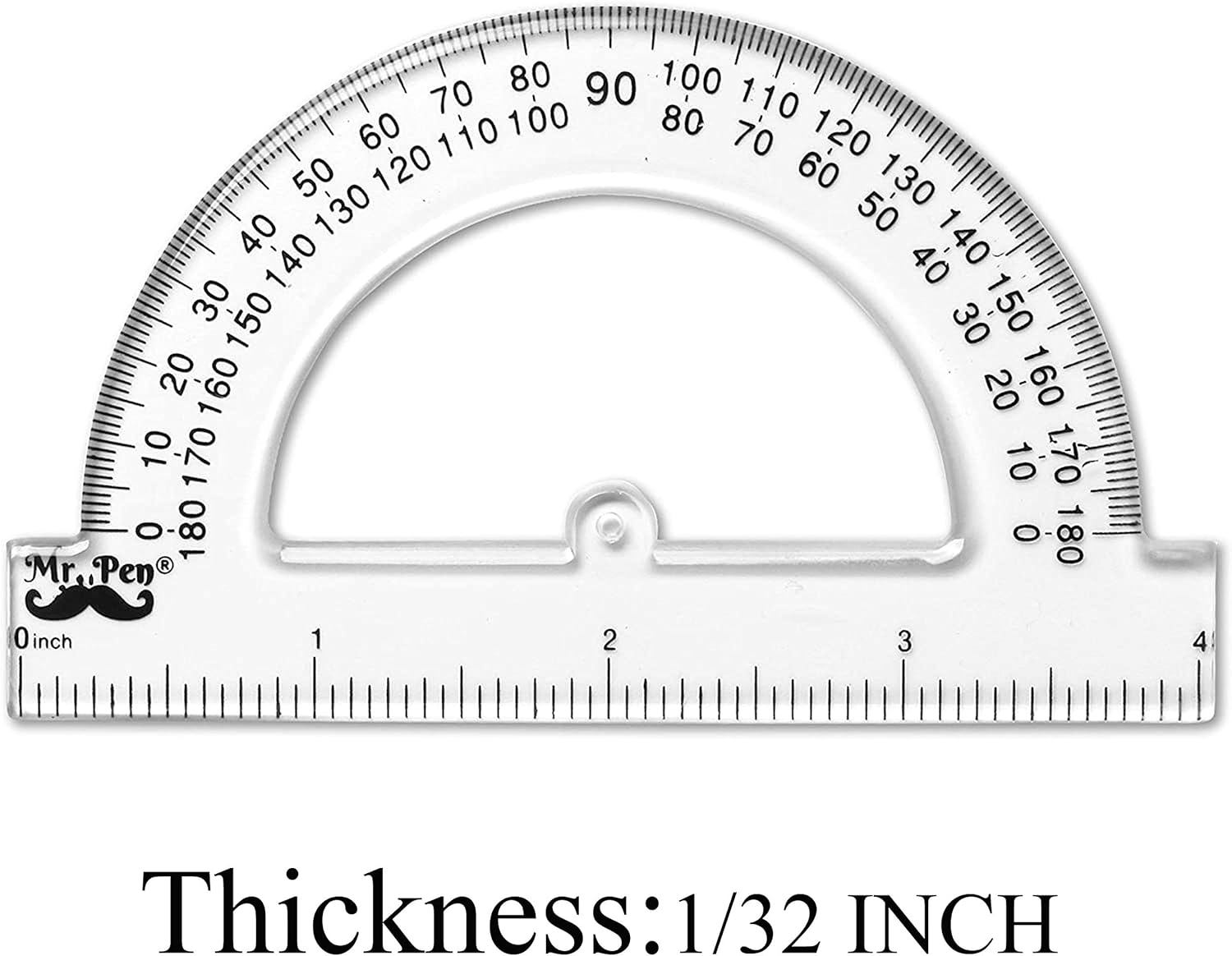 Mr. Pen- Small Protractor, 4 Inch Protractor, Pack of 3, Protractor Ruler, Drafting Tools, Protractor for Kids, Protractors Classroom Set, Protractor, Protactor 4 Inch, Math Geometry, School Supplies : Office Products
