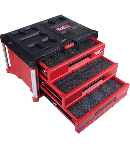 Customizable Tool Box Organizer – 3-Pack Foam Inserts (12"x20"x1.18") For Drawers, Shadow Foam For Tools – Cut-to-Fit, Durable Polyethylene
