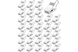 BOWNDY 32 pcs Curtain Clips with Hook for Curtain, Photos, Home Decoration Outdoor Christmas Party Wire Holder