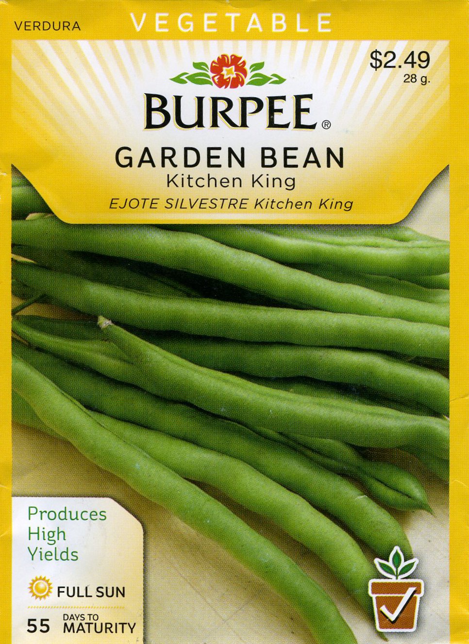 Burpee 68096 Bean, Bush Snap Kitchen King Seed Packet Amazon.co.uk