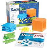 Learning Resources Brights! Base 10 Starter Set | 100 Piece Set, Ages 6+, 1+ Grade, Math Manipulatives, Teacher Supplies, Back to School