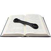 Superior Essentials Leather Bookmark Book Holder - Black Leather Paper Weights for Cookbooks, Textbooks, and Workbooks - Hands-Free Reading with Non-Slip Design and Magnetic Bookmark [1-Pack]
